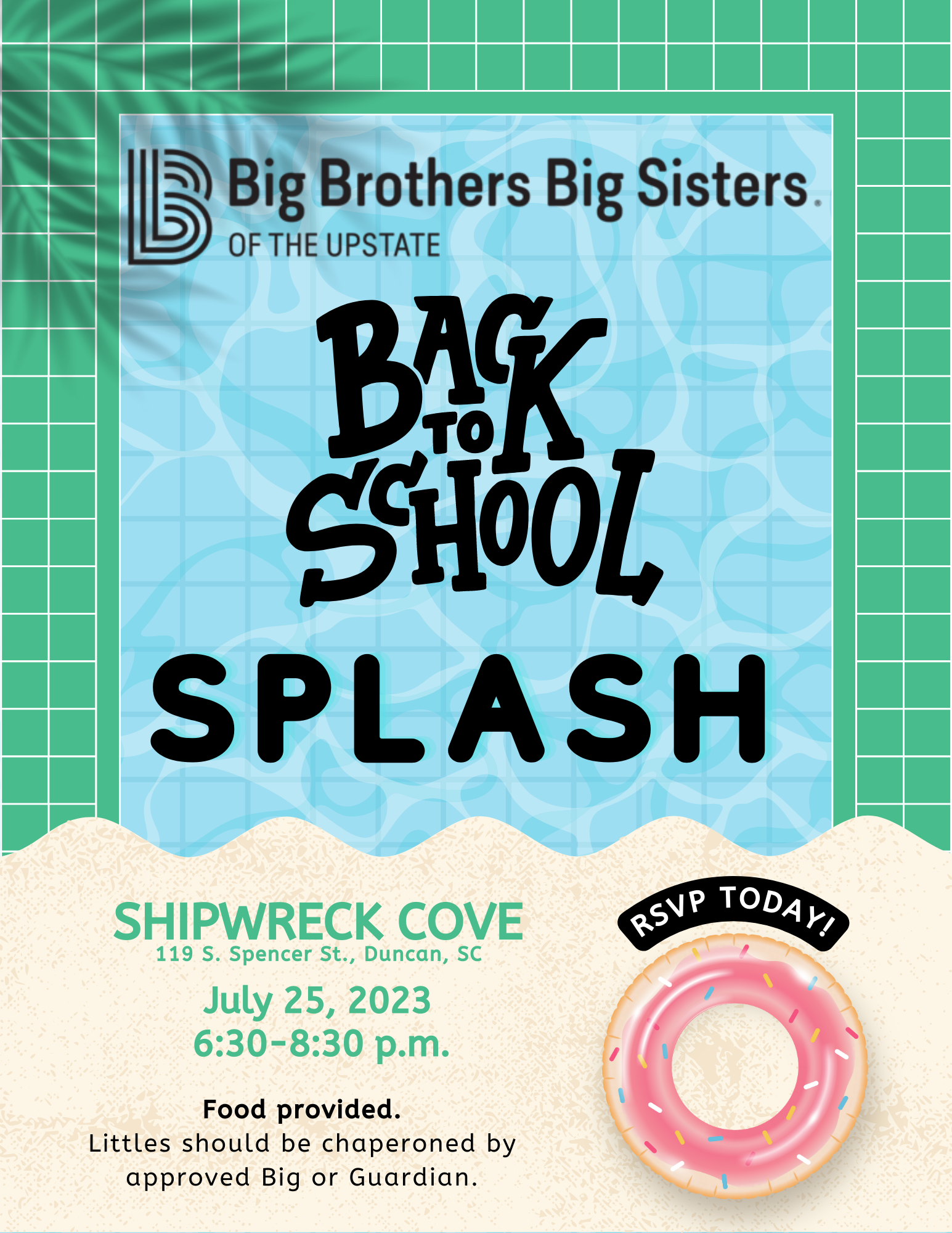 Back To School Splash 2023 - Big Brother Big Sister Of The Upstate